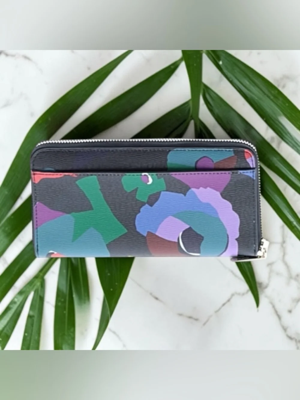 ♠️KATE SPADE♠️Spencer Floral Collage Zip-Around Continental Wallet/NWOT